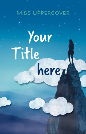 Premade Cover mit Maedchen auf Berg umgeben von Wolken – Jugendbuch