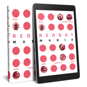 Premade ebook und Buchcover in grafischer Optik mit japanischen roten Punkten