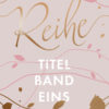 Premade Cover mit Linien in alt rosa